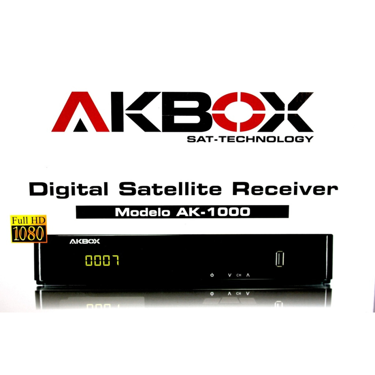 Receptor Akbox AK-1000 CS COM WIFI - Pequeno